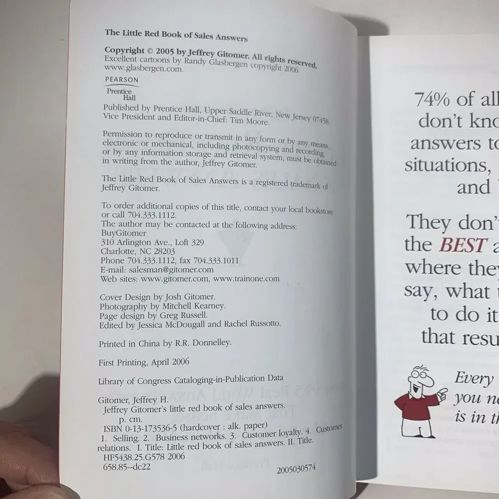 Jeffrey Gitomer's Little Red Book of Sales Answers 99.5 Real World Sales Answers